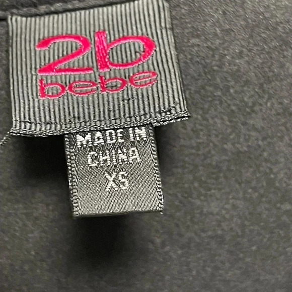 Vintage Y2K 90s 2b bebe color block collared blouse w roll tab sleeves XS - Picture 6 of 7